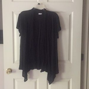 Short Sleeve Waterfall Cardigan